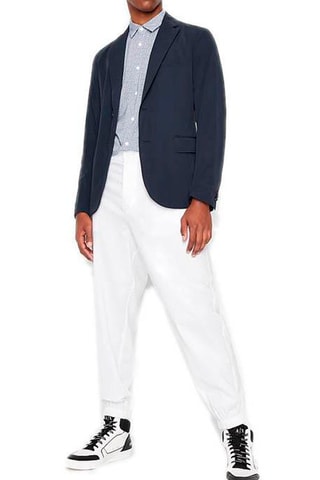 Camisa - Blanco y azul