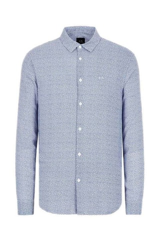 Camisa - Blanco y azul