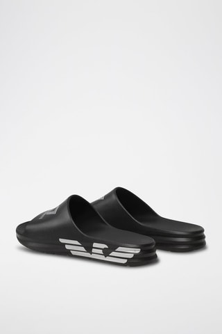Sandalias - Negro y plateado