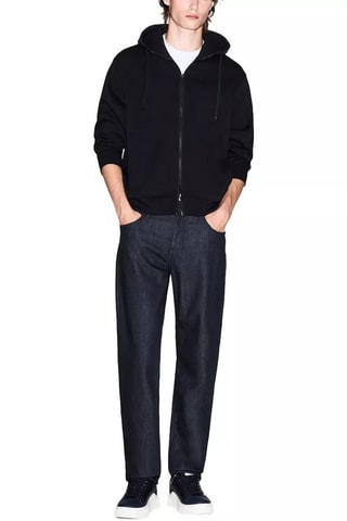 Sudadera con capucha - Negro y gris