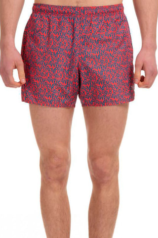 Short de baño - Rojo y azul