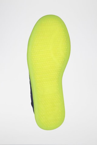 Zapatillas de piel - Azul y amarillo