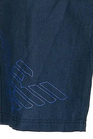 Short de lino - Azul