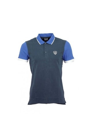 Polo - Blanco y azul