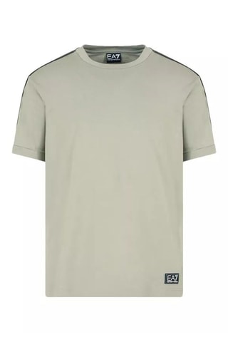 Camiseta - Negro, beige y gris