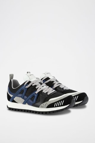 Zapatillas - Blanco, negro y azul
