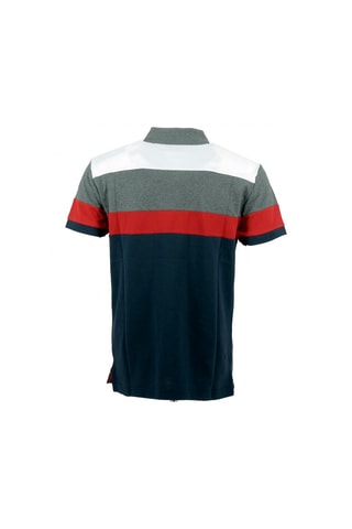 Polo - Blanco, rojo, azul y gris