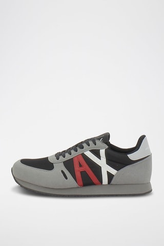 Zapatillas - Blanco, negro, rojo y gris