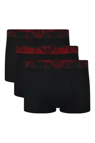 3 bóxers - Negro y rojo
