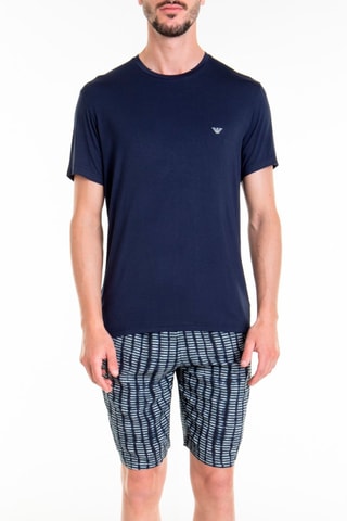 Pijama - Blanco y azul