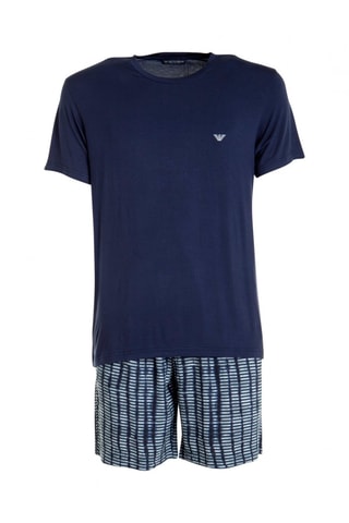Pijama - Blanco y azul
