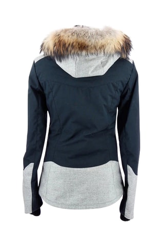 Chaqueta de esquí con capucha - Negro