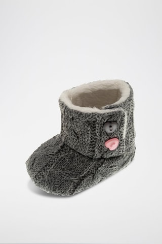 Chaussons fourrés Gris
