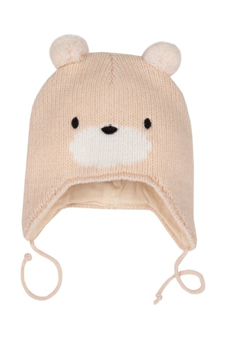 Bonnet aviateur à oreilles - Beige