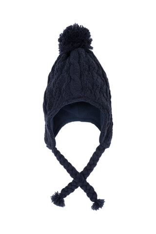 Bonnet aviateur en laine - Bleu marine