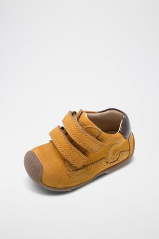 Boots en cuir - Moutarde et marron