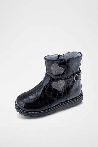 Bottines en cuir - Noir