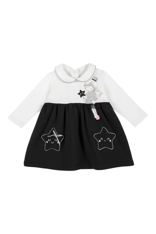 Robe Gris foncé et blanc
