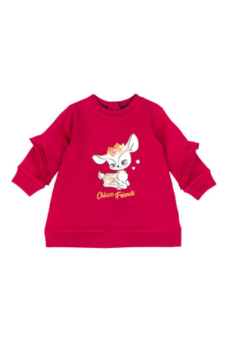 Robe sweat - Rose foncé