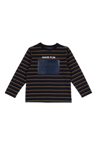 T-shirt - Bleu foncé et noir
