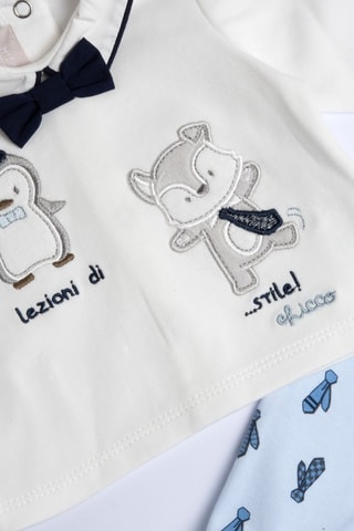 Sudadera y leggings - Blanco y azul