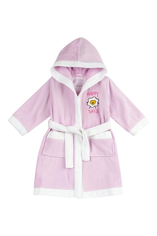 Peignoir à capuche - Rose
