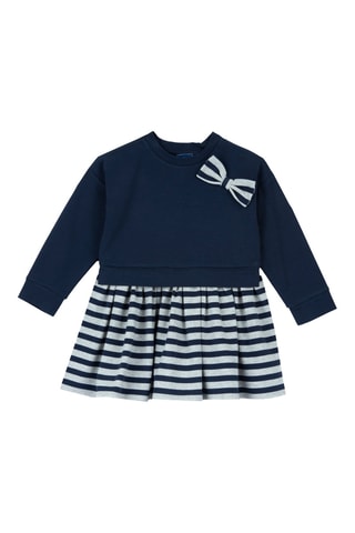 Robe - Bleu marine et gris