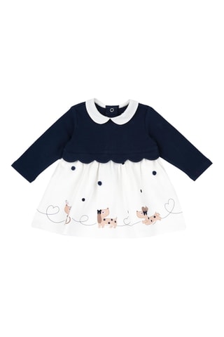 Robe - Bleu marine et blanc