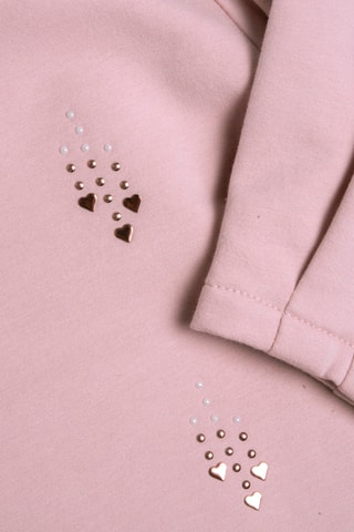Robe sweat - Rose poudré