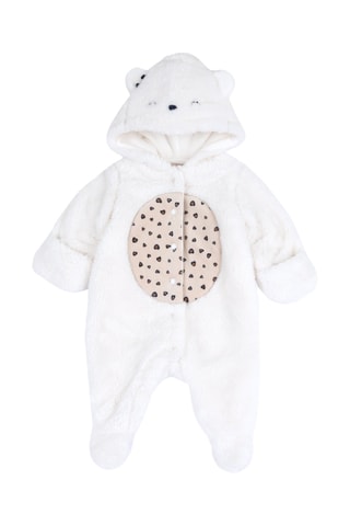 Combipilote à capuche à oreilles - Blanc