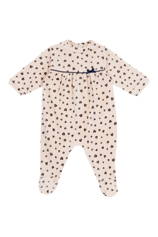 Grenouillère en velours - Beige