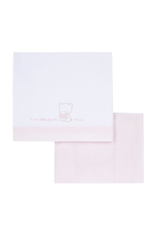 2 bandeaux - Rose et blanc