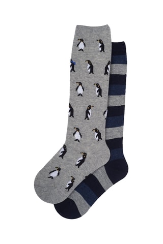 2 paires de chaussettes - Gris foncé chiné