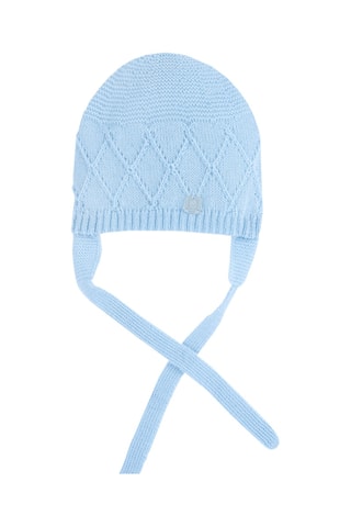 Bonnet aviateur en laine - Ciel
