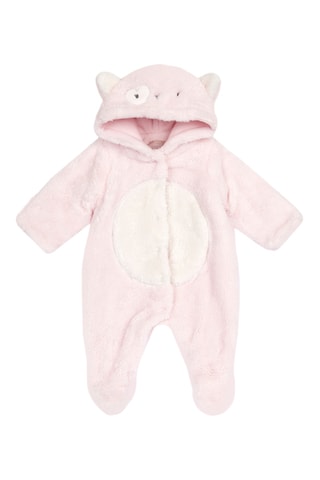 Combipilote à capuche - Rose poudré