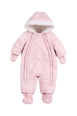Combipilote à capuche fourrée - Rose