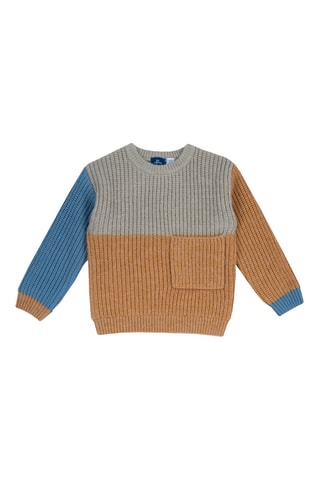 Pull - Orange et gris