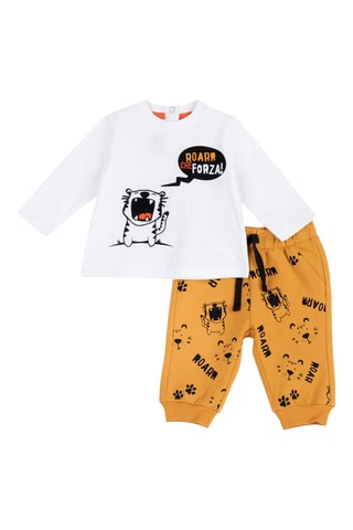 Camiseta y pantalón de chándal - Blanco