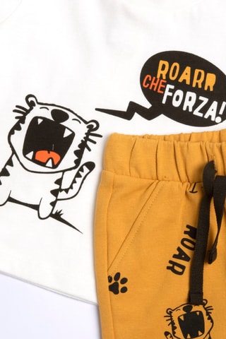Camiseta y pantalón de chándal - Blanco