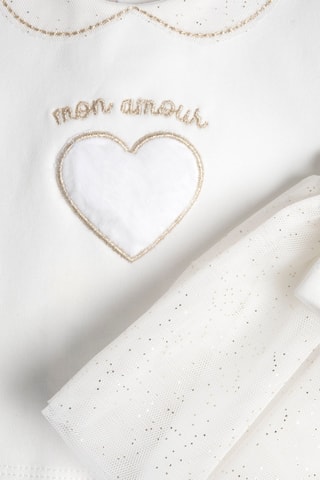 Camiseta y leggings - Blanco