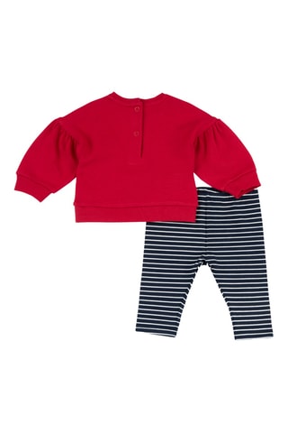 Sudadera y leggings - Rojo y azul noche