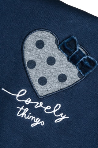 Sudadera y leggings - Azul marino y gris