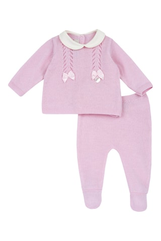 Pull et pantalon en laine - Rose