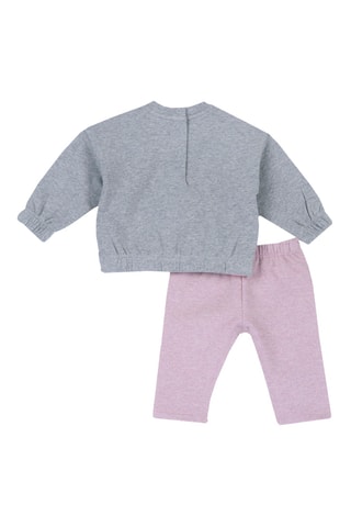 Sudadera y leggings - Gris claro jaspeado