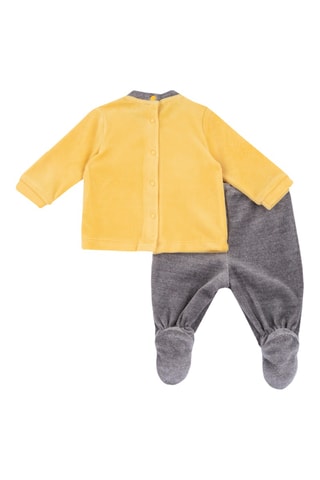 Jersey y pantalón - Gris oscuro y mostaza