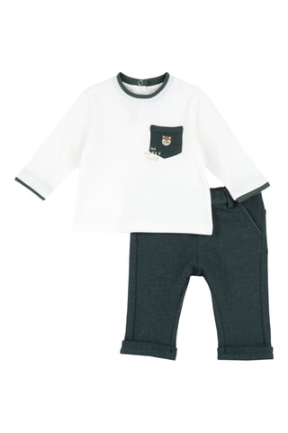 Camiseta y pantalón - Verde oscuro