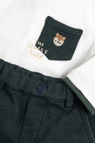 Camiseta y pantalón - Verde oscuro