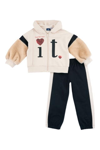 Sudadera con capucha y pantalón - Negro