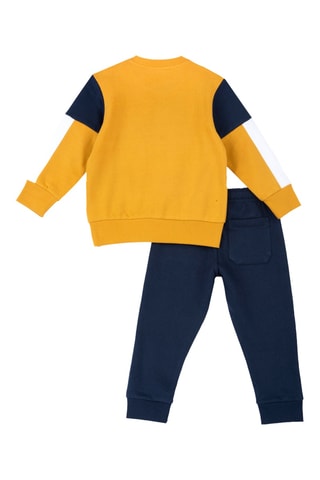 Sudadera y pantalón de chándal - Mostaza y azul marino
