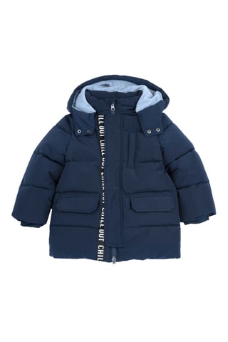 Doudoune à capuche - Bleu marine